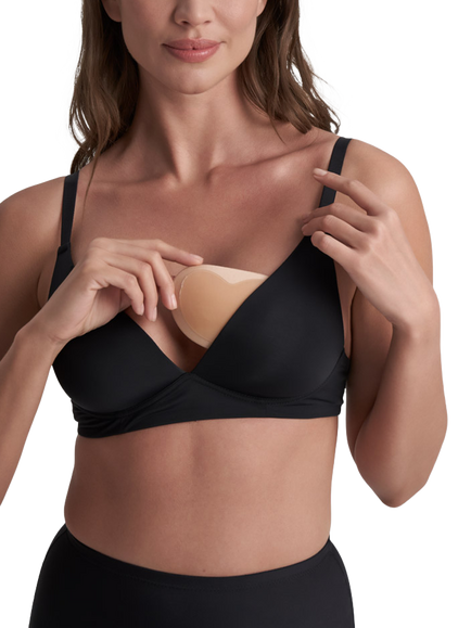 Bye Bra Adhesive Half Push-Up Pads, Beige, Beige