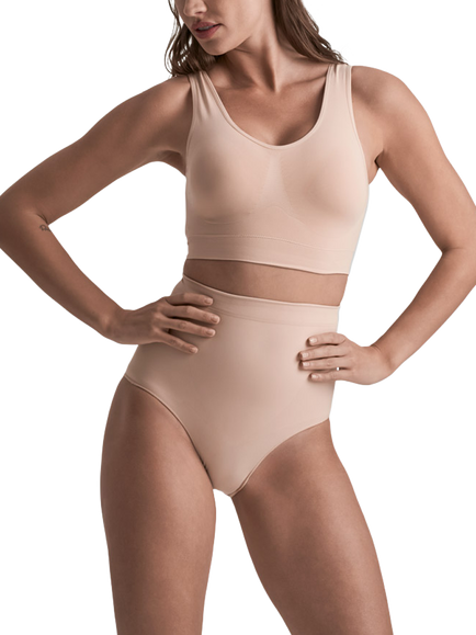 Bye Bra Soft Touch Mid Waist Knickers, Beige