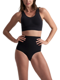 Bye Bra Soft Touch Mid Waist Knickers, Black