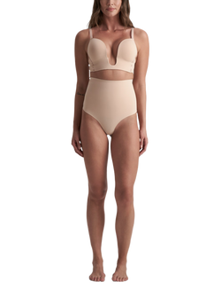 Bye Bra High Waist Control Thong - view 2, Beige