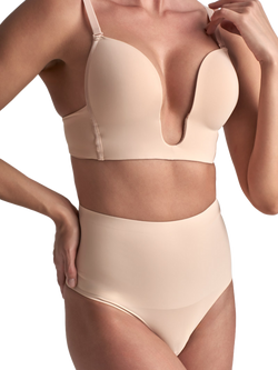 Bye Bra Waist Control Thong, Beige