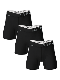 Step One Trunks, Pack of 3, Black, Black
