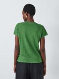 John Lewis Short Sleeve V-Neck Linen T-Shirt