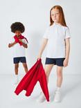 John Lewis Kids' Jersey Polo Tops, Pack of 2, White