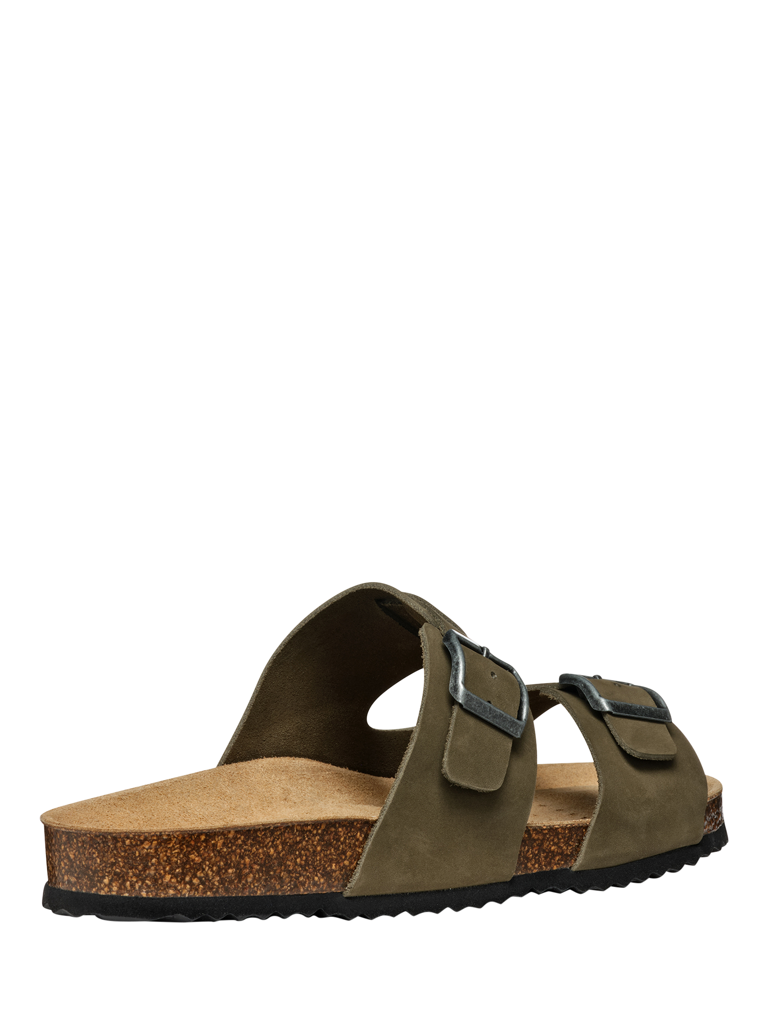 Product image 4 of 6, which shows Geox Ghita Nubuck Leather Sandals, Military, EU39