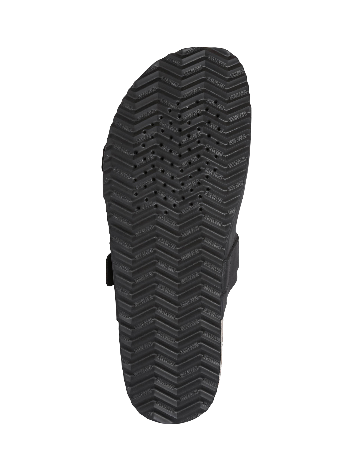 Product image 6 of 6, which shows Geox Ghita Nubuck Leather Sandals, Black, EU39