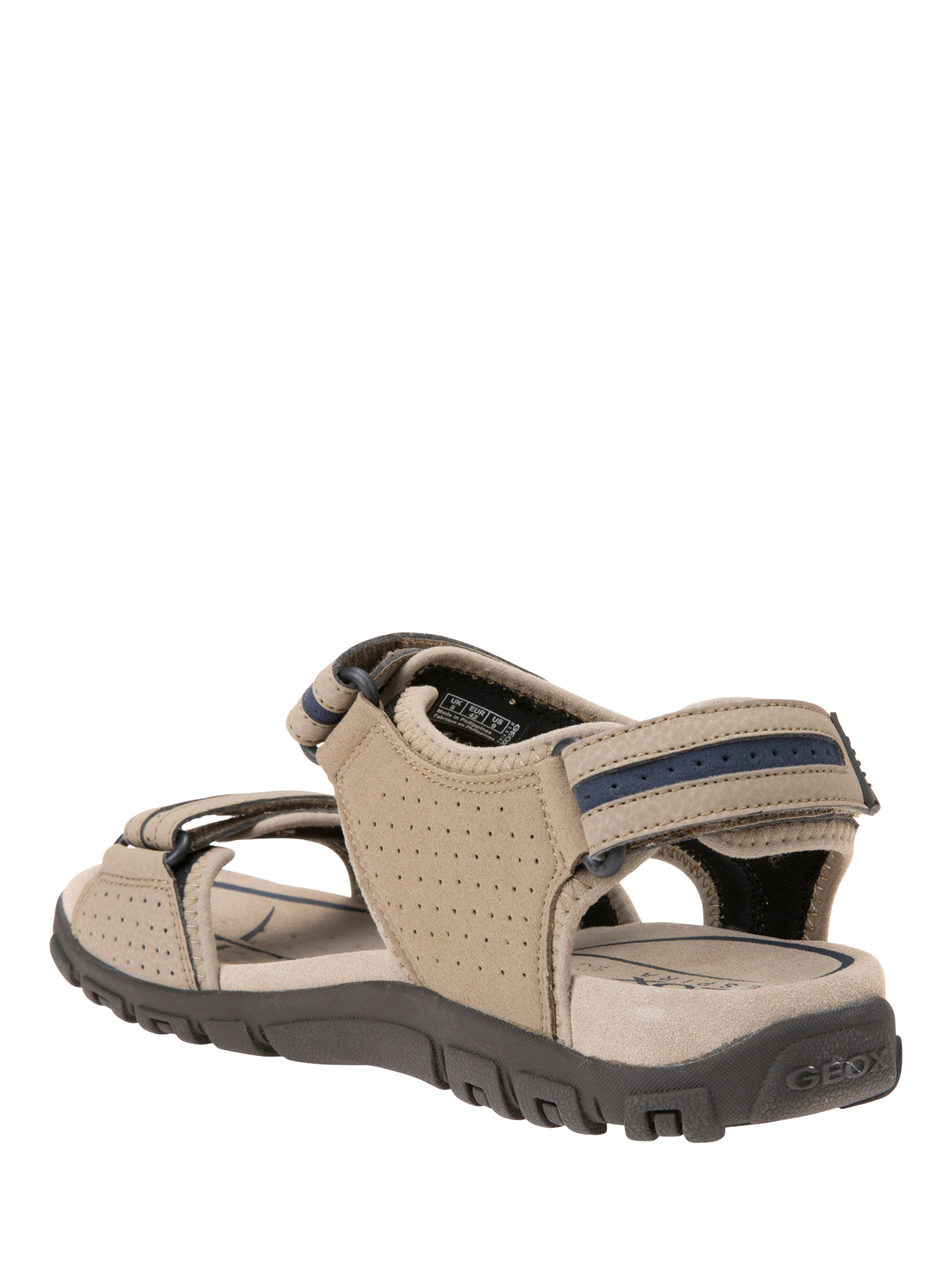 Product image 3 of 7, which shows Geox Strada Sandals, Sand/Navy, EU39