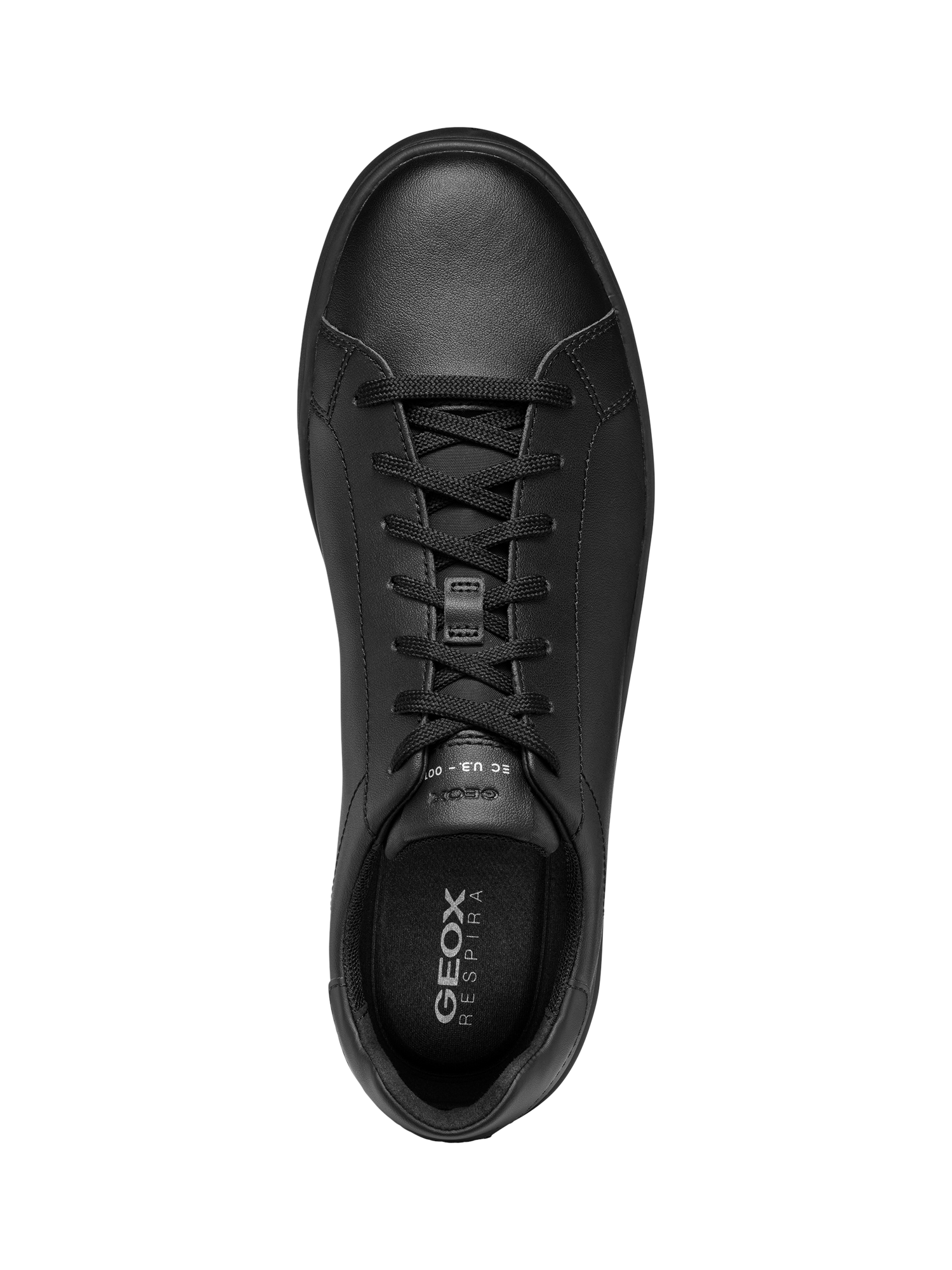 Product image 5 of 6, which shows Geox Spherica ECUB-1 Leather Trainers, Black, EU39