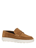 Geox Spherica ECUB-1 Suede Platform Loafers, Toffee