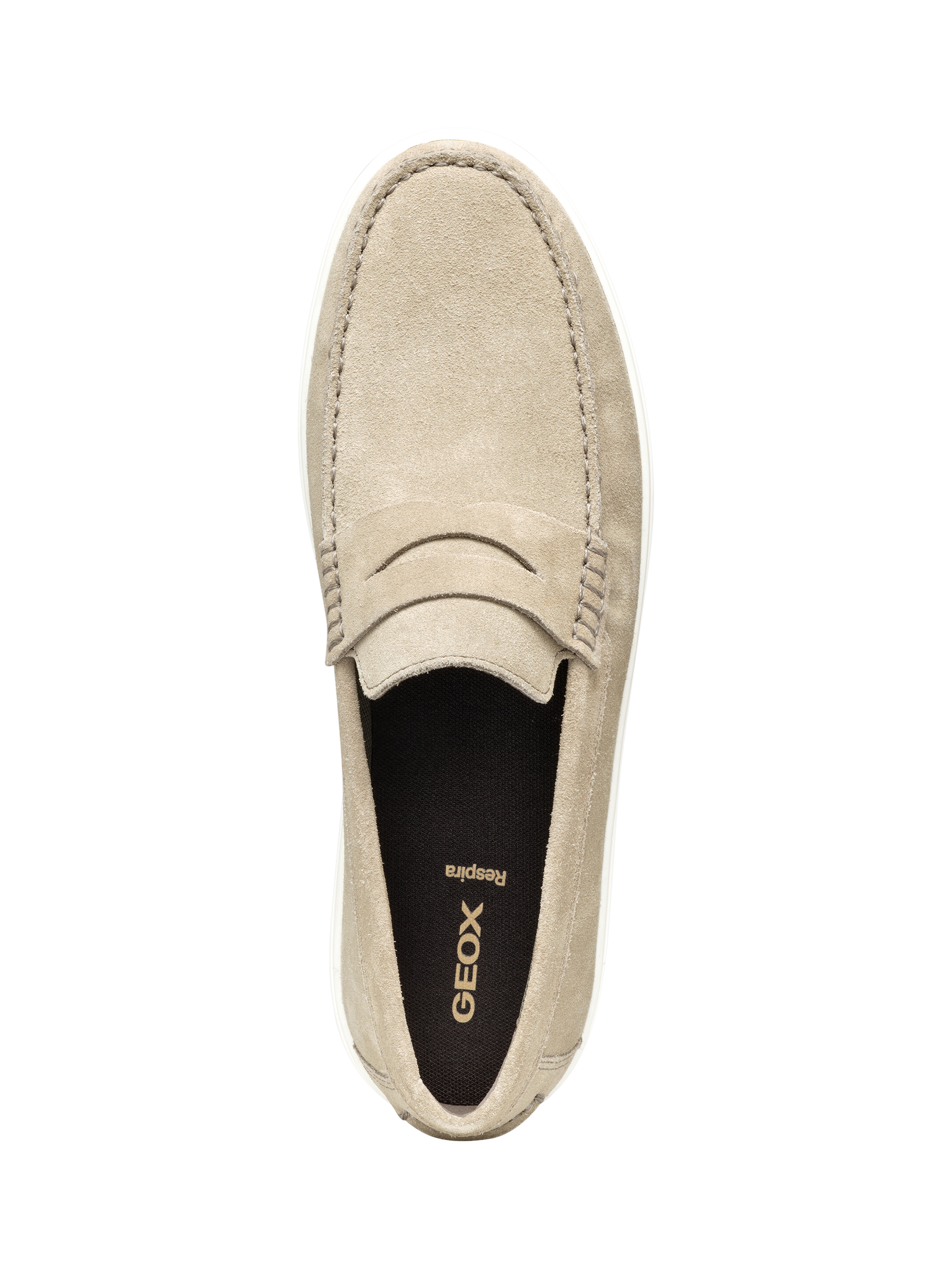 Product image 5 of 6, which shows Geox Avola Suede Loafers, Sand, EU39