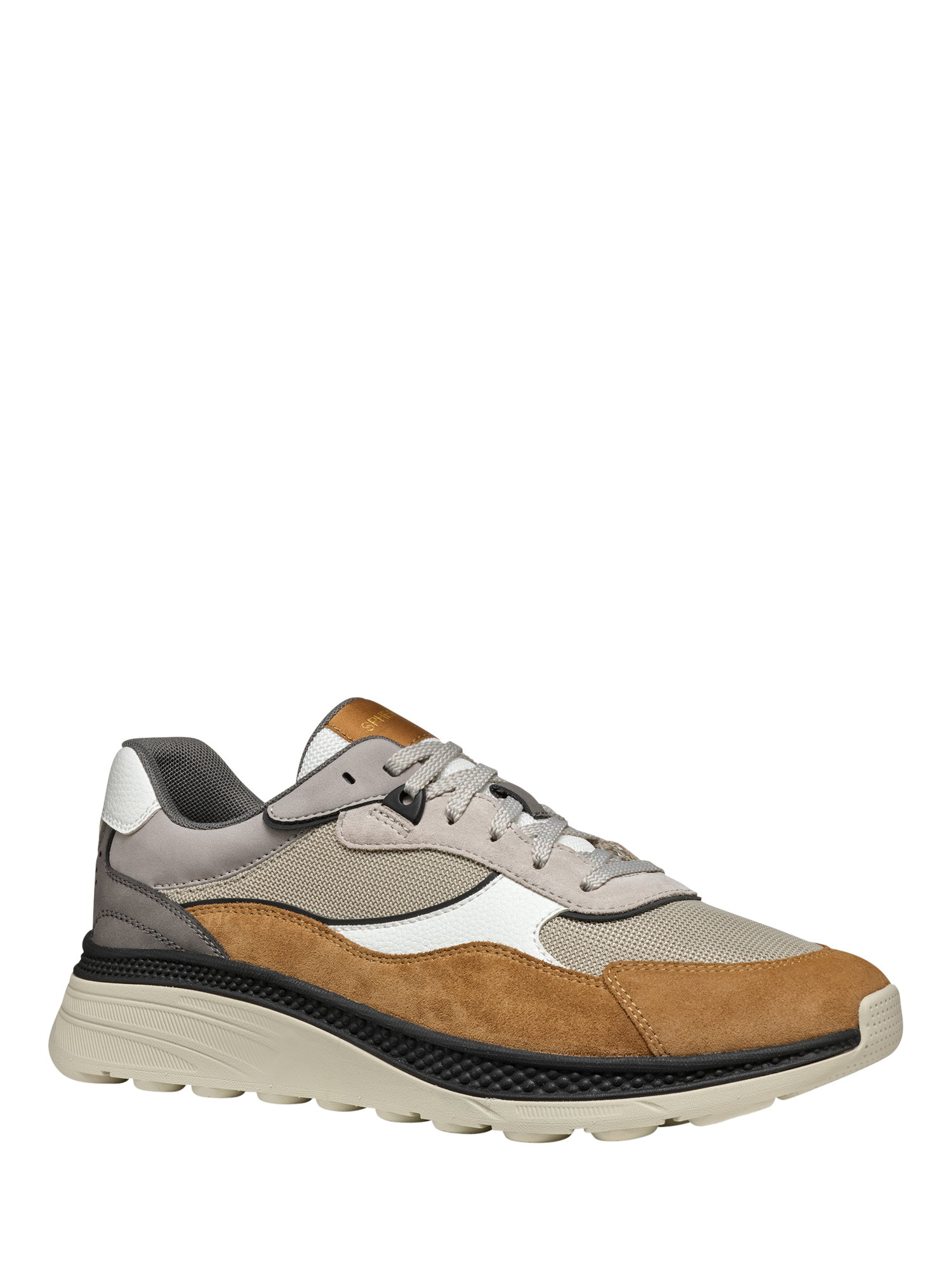 Product image 2 of 6, which shows Geox Spherica Actif X1 Trainers, Sand/Toffee, EU39