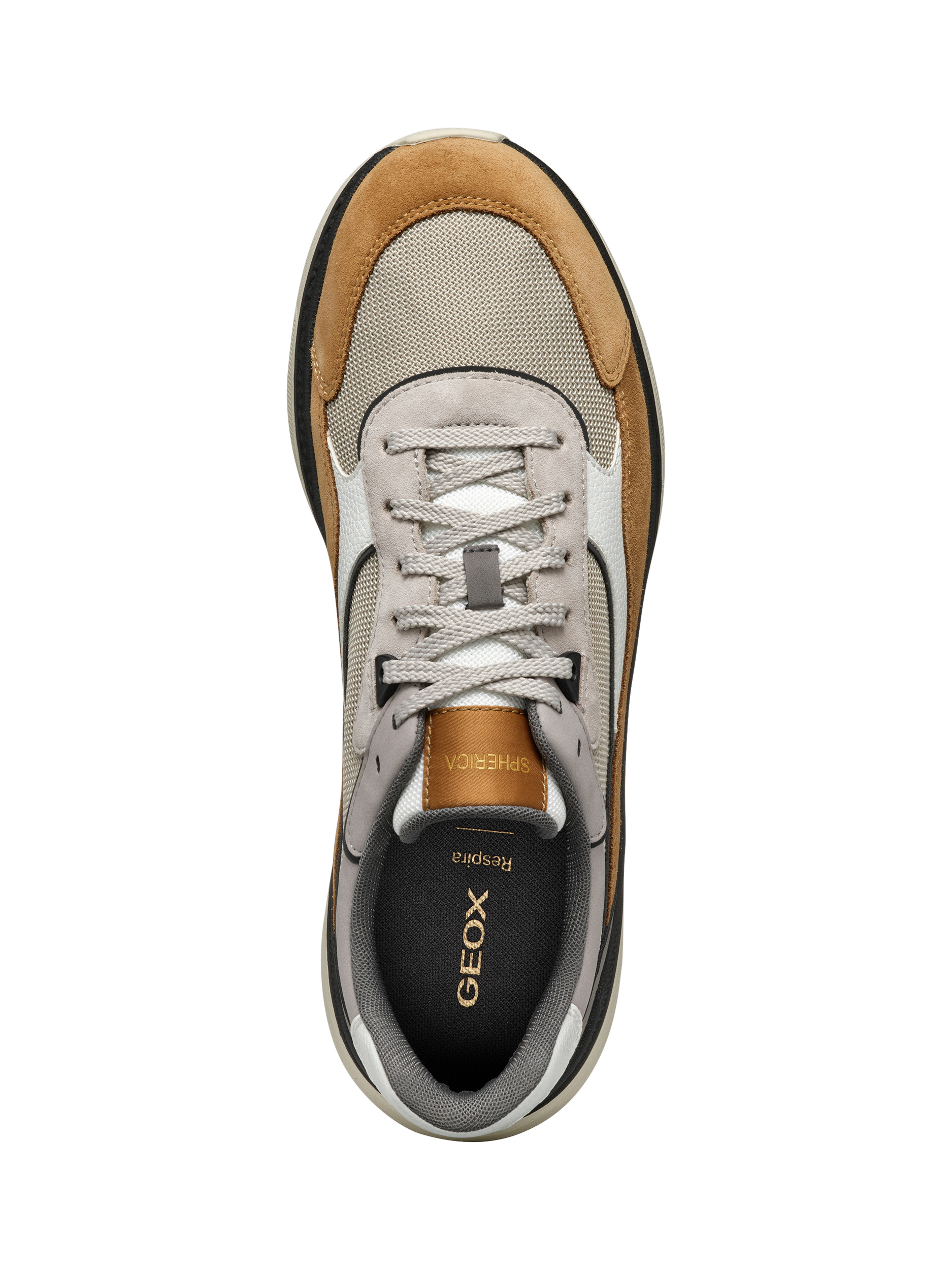 Product image 5 of 6, which shows Geox Spherica Actif X1 Trainers, Sand/Toffee, EU39