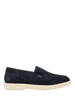 Geox Spherica EC17 Suede Loafers, Dark Navy