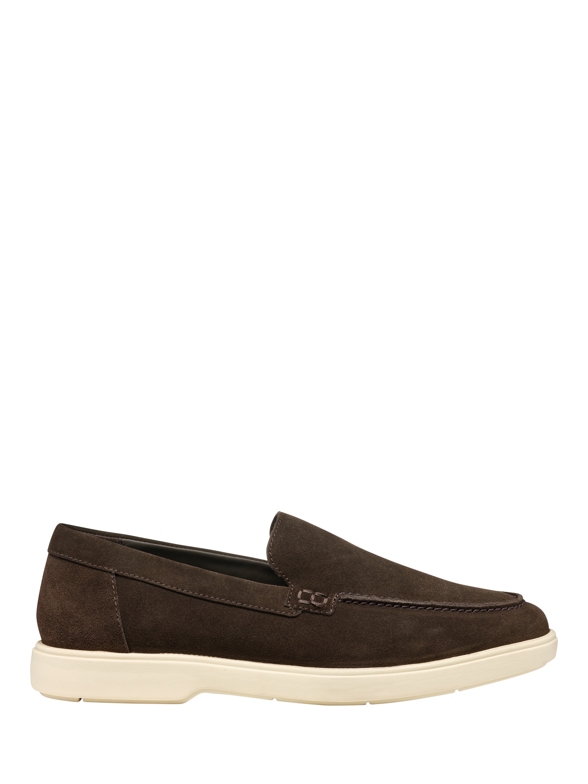 Product image 1 of 6, which shows Geox Spherica EC17 Suede Loafers, Dark Brown, EU39