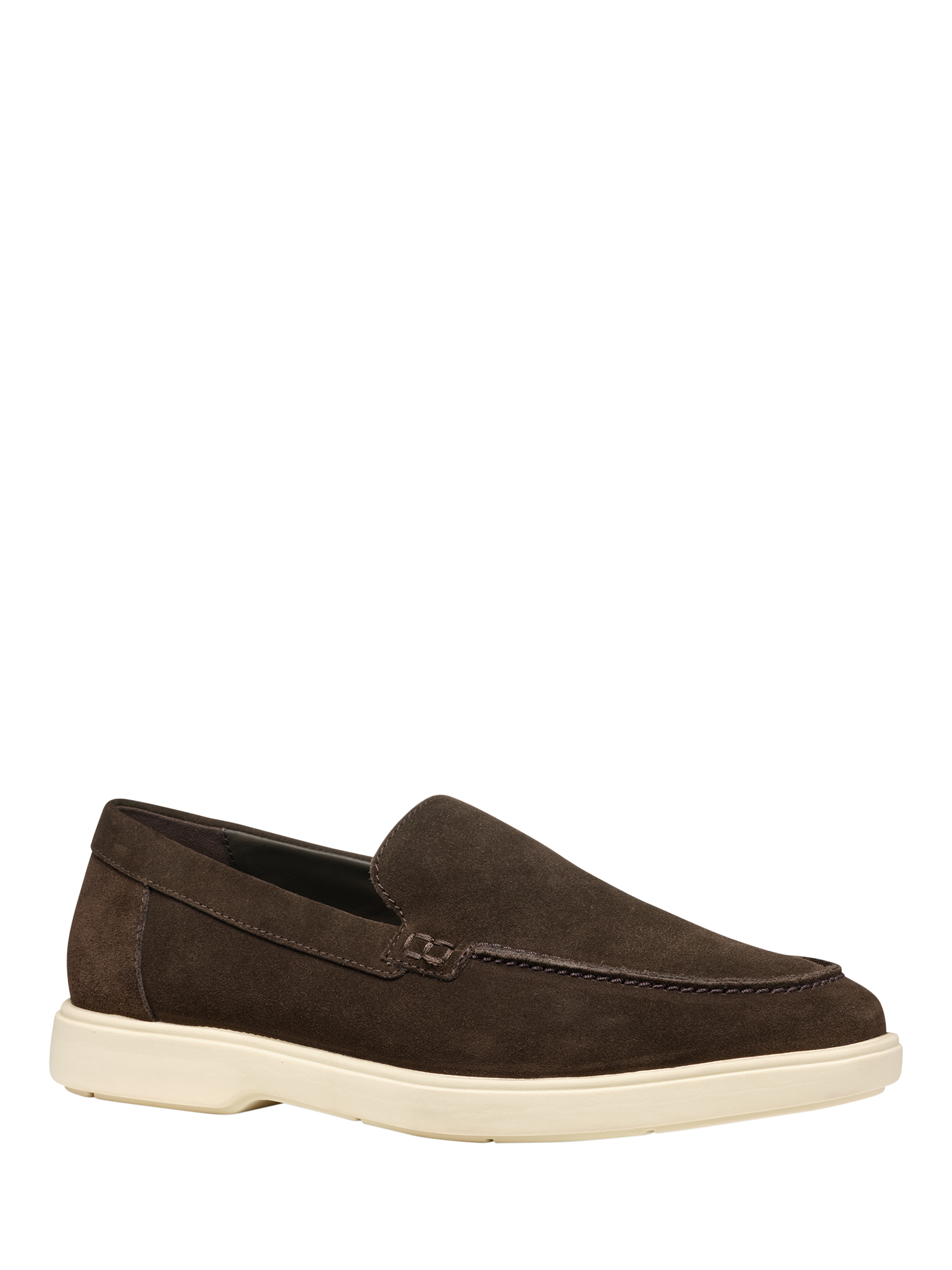 Product image 2 of 6, which shows Geox Spherica EC17 Suede Loafers, Dark Brown, EU39