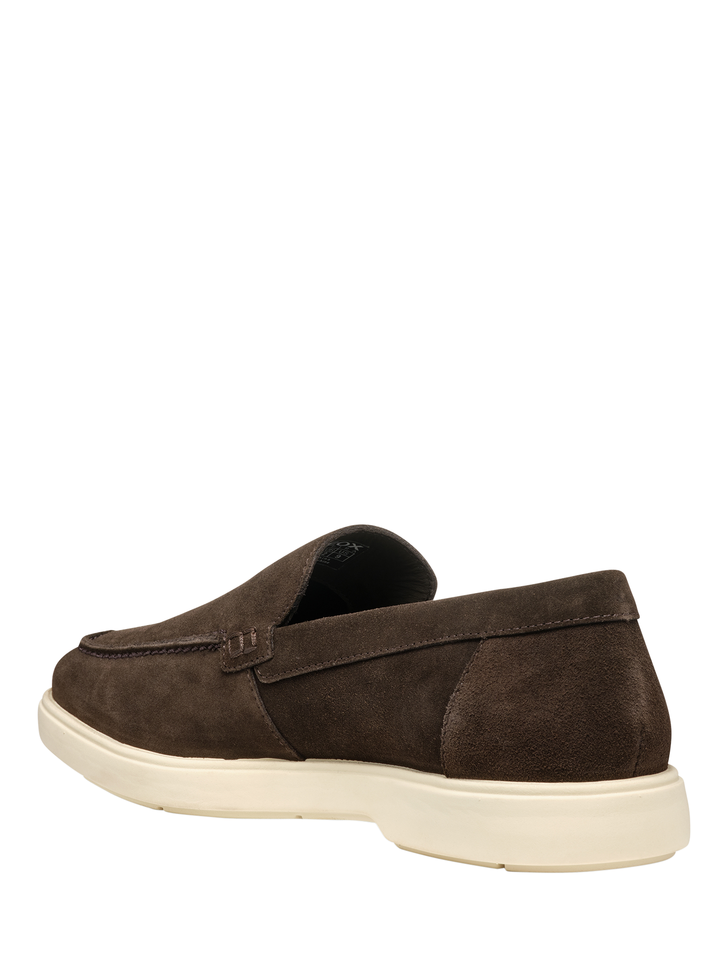 Product image 3 of 6, which shows Geox Spherica EC17 Suede Loafers, Dark Brown, EU39