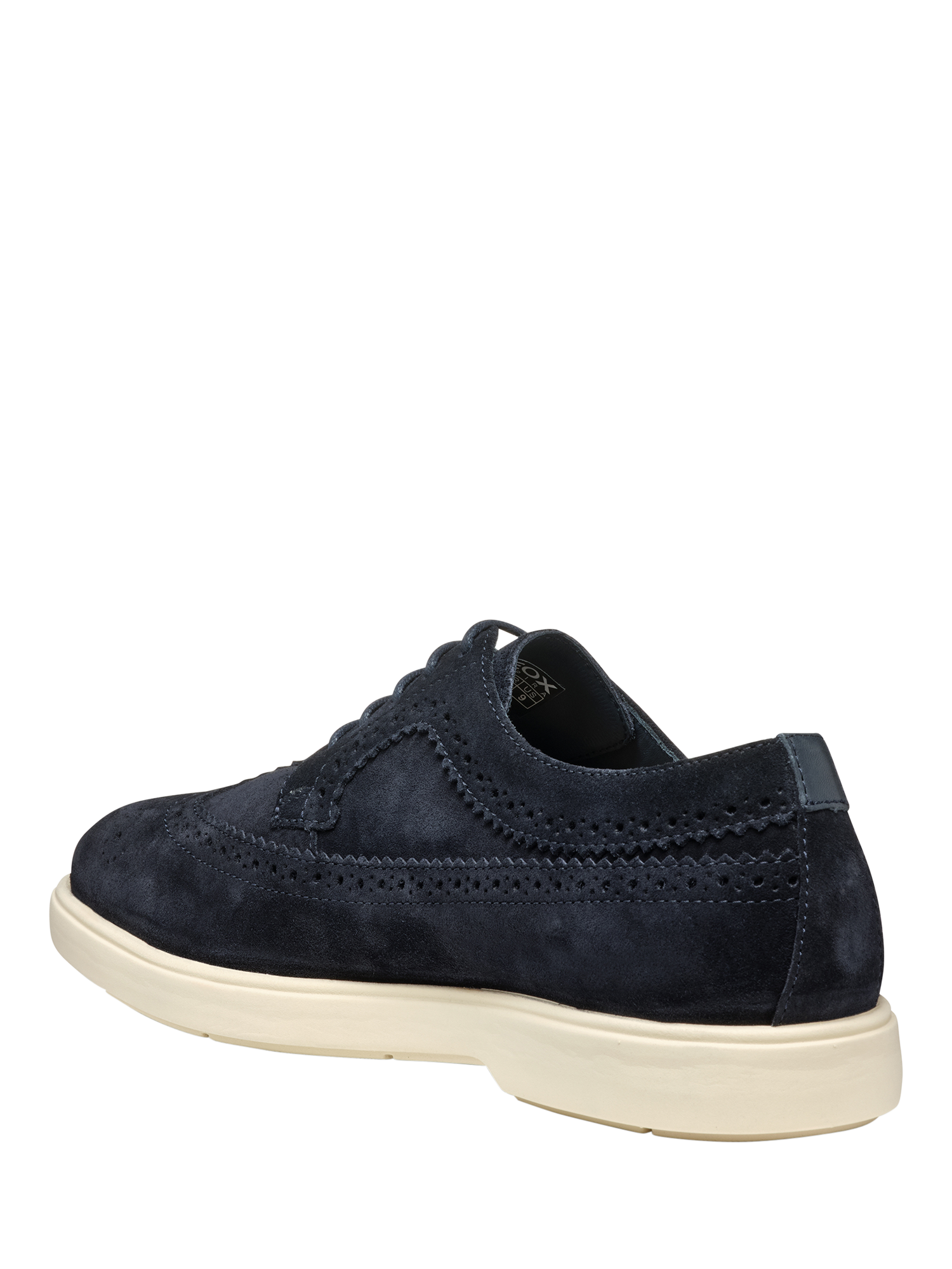 Product image 3 of 6, which shows Geox Spherica EC17 Suede Lace Up Trainers, Dark Navy, EU41