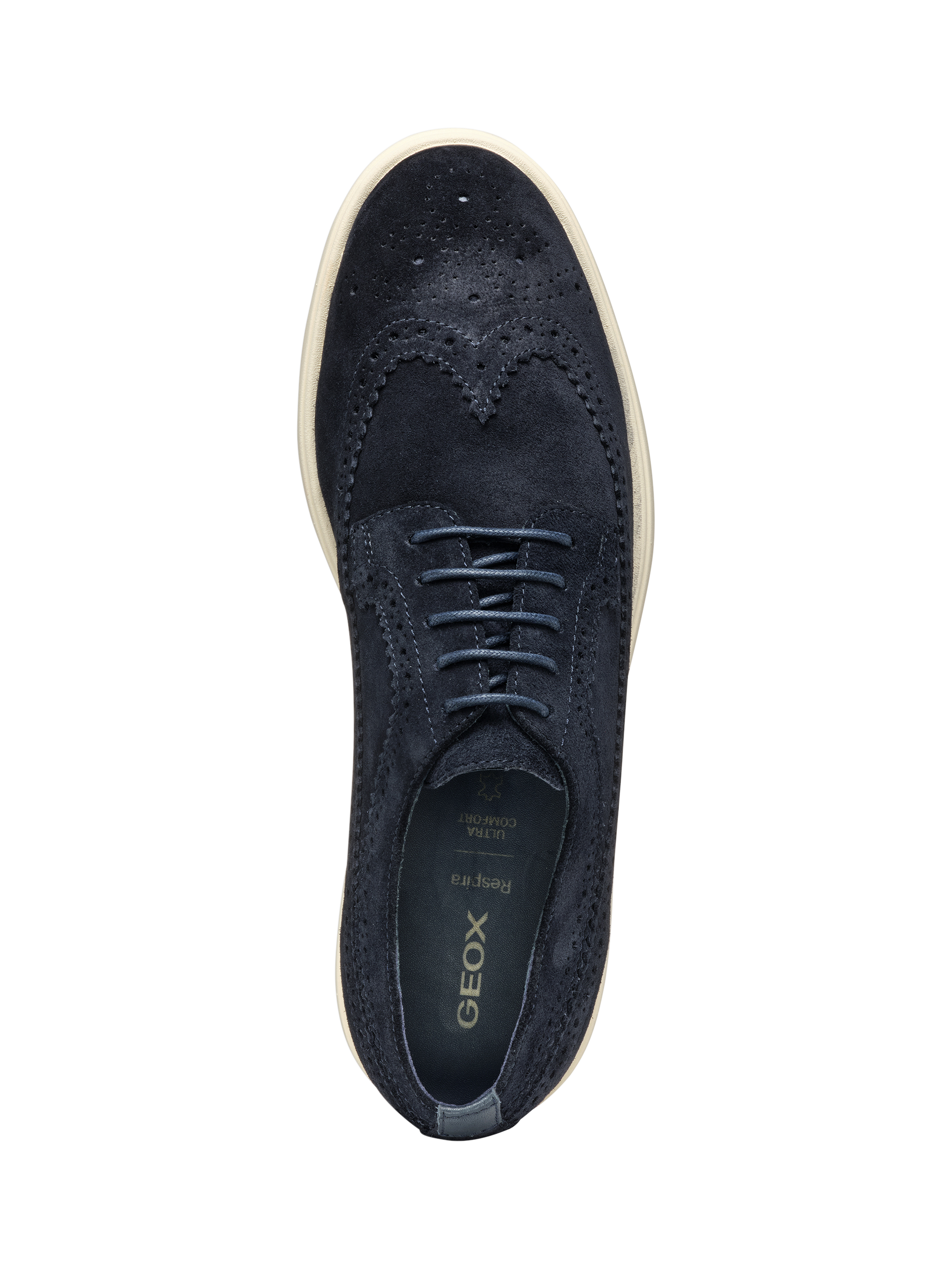 Product image 5 of 6, which shows Geox Spherica EC17 Suede Lace Up Trainers, Dark Navy, EU41