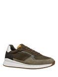 Geox Branthon Suede Blend Trainers, Sage/Military