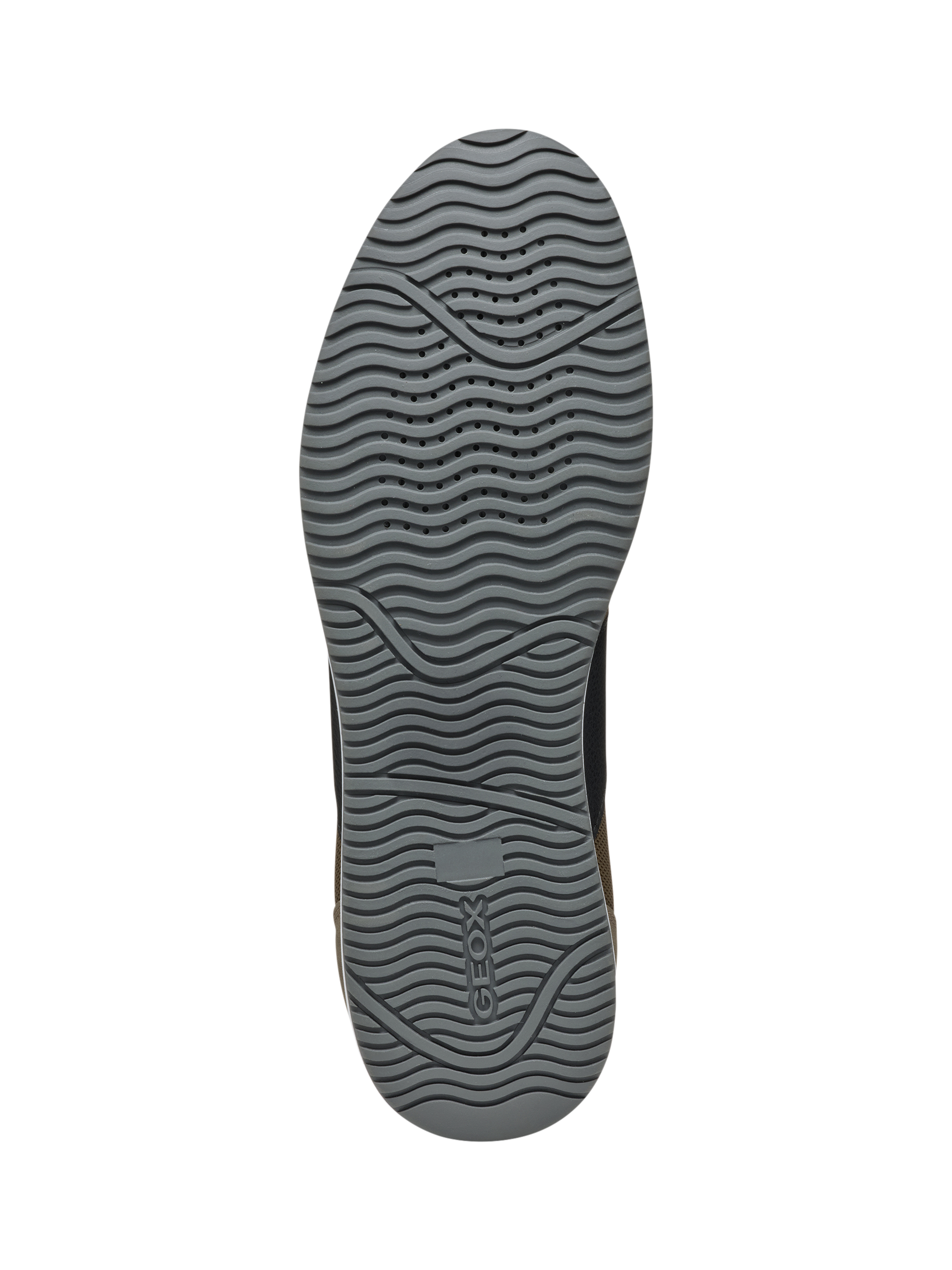 Product image 6 of 6, which shows Geox Arthien Suede Blend Lace Up Trainers, Military/Black, EU39