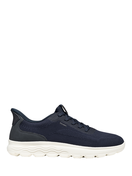 Geox Spherica PLUS Lace Up Trainers, Navy/White
