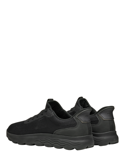 Geox Spherica PLUS Lace Up Trainers, Black