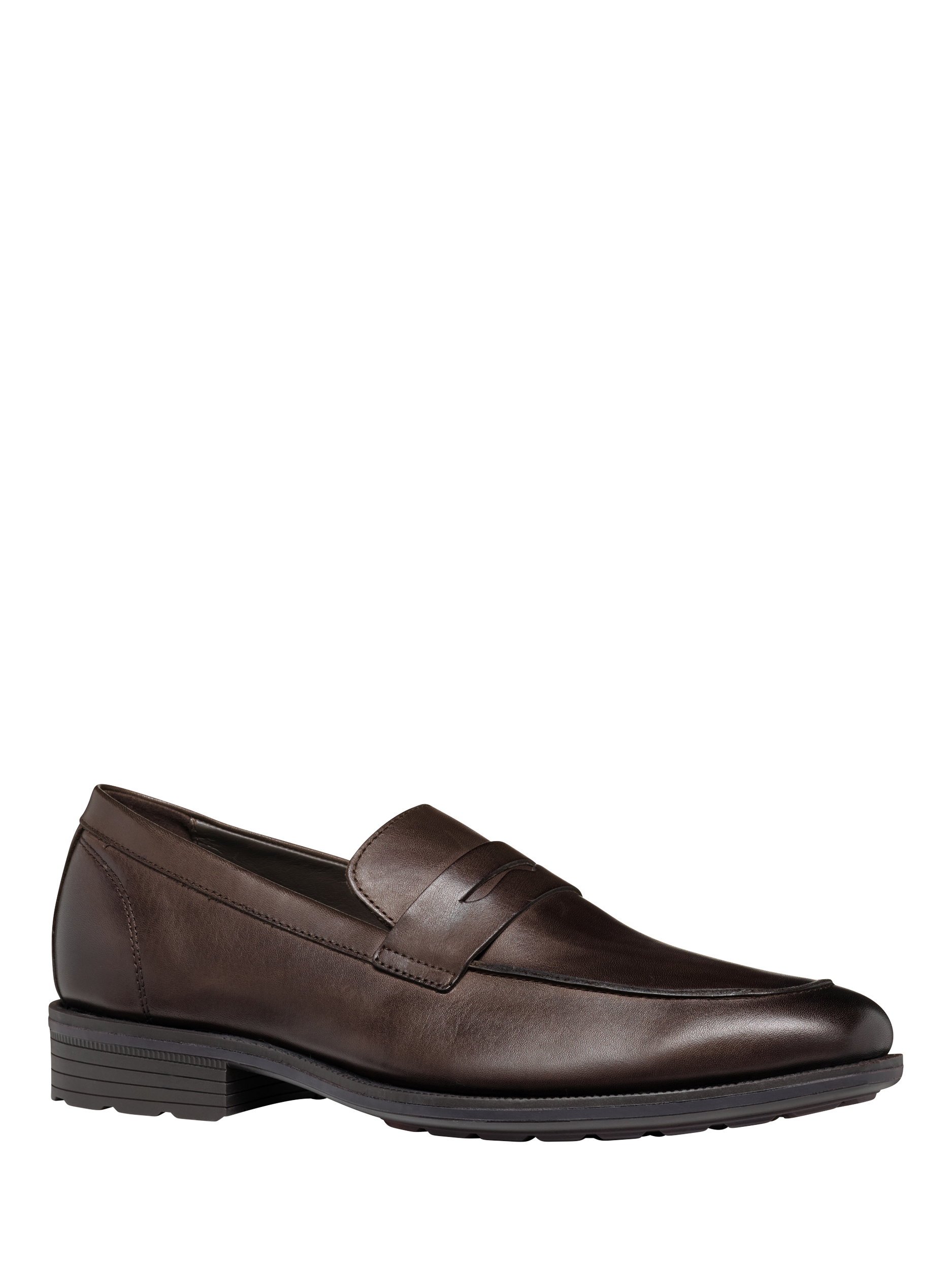 Product image 2 of 6, which shows Geox Walk Pleasure Leather Loafers, Coffee, EU39