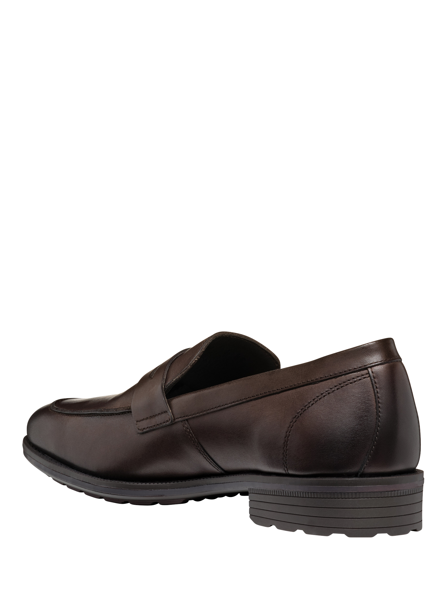 Product image 3 of 6, which shows Geox Walk Pleasure Leather Loafers, Coffee, EU39