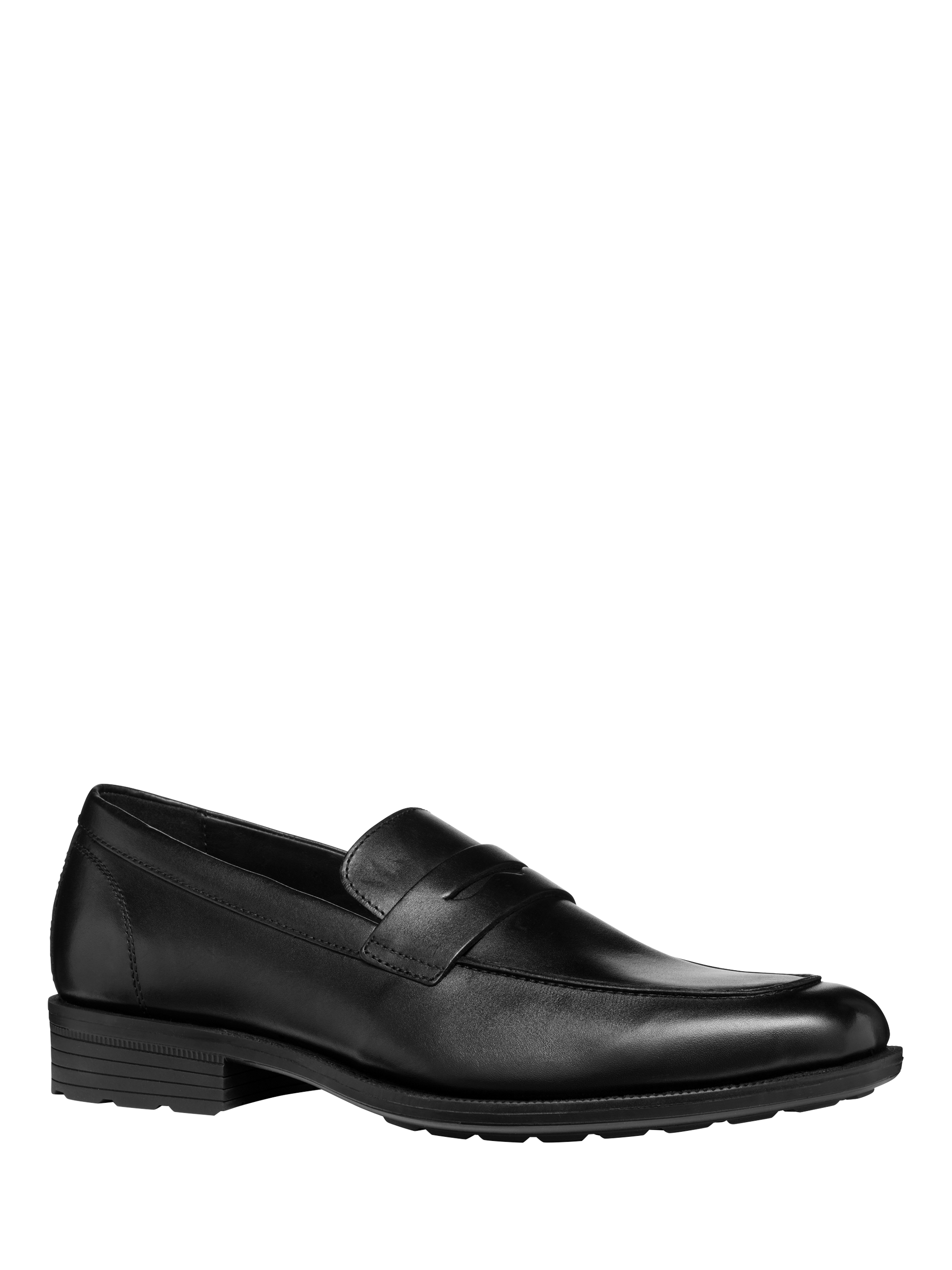 Product image 2 of 6, which shows Geox Walk Pleasure Leather Loafers, Black, EU39