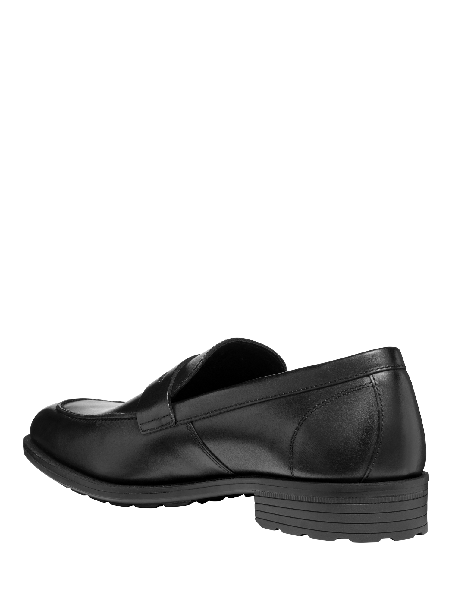 Product image 3 of 6, which shows Geox Walk Pleasure Leather Loafers, Black, EU39
