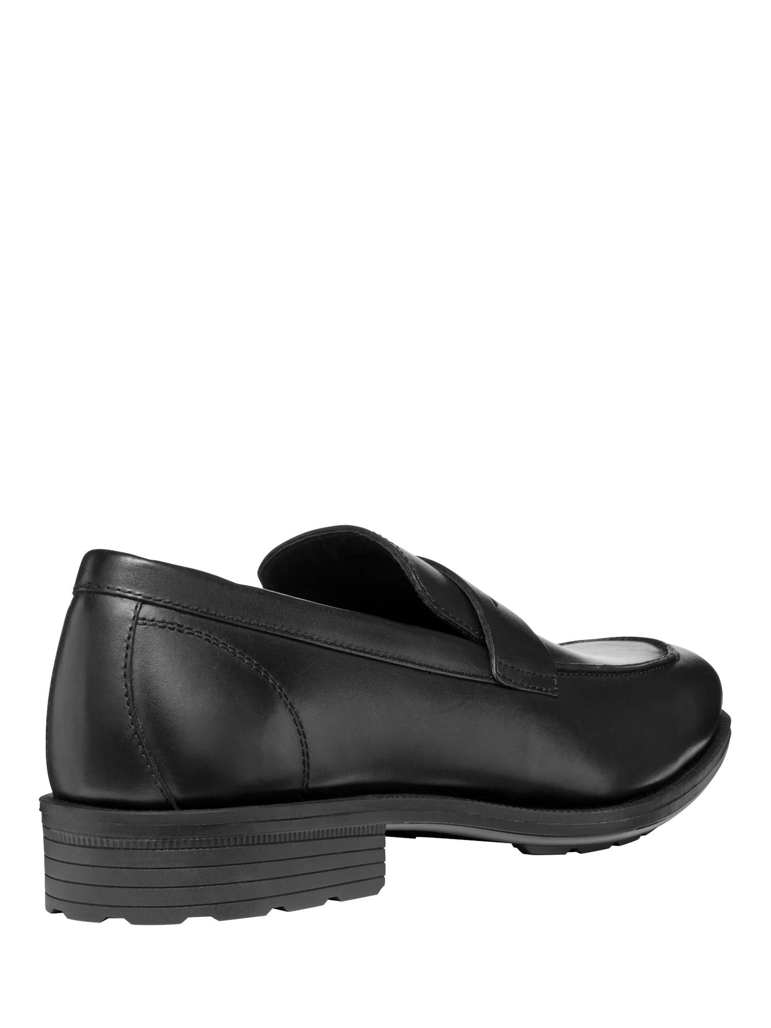 Product image 4 of 6, which shows Geox Walk Pleasure Leather Loafers, Black, EU39