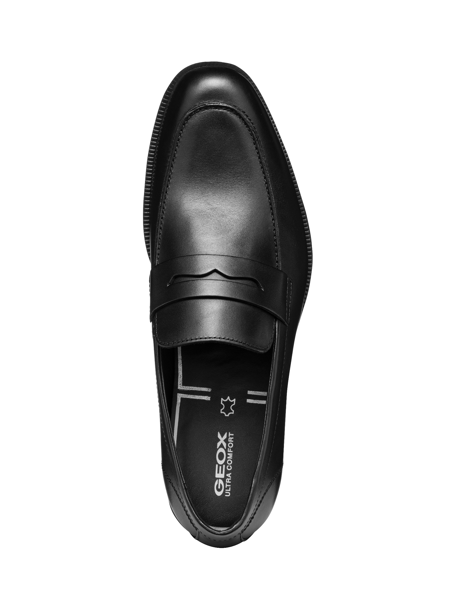 Product image 5 of 6, which shows Geox Walk Pleasure Leather Loafers, Black, EU39