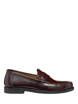 Geox Recanati Leather Loafers, Wine