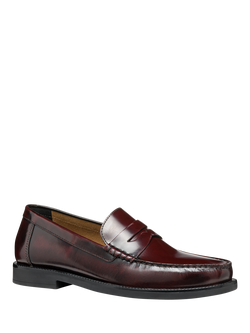 Geox Recanati Leather Loafers - view 2, Wine