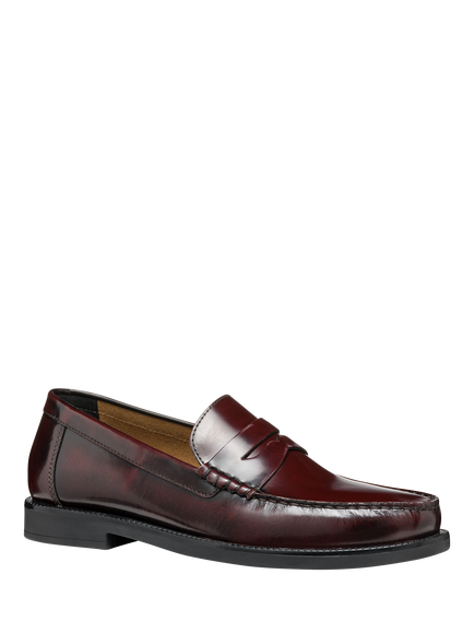 Geox Recanati Leather Loafers - view 2, Wine