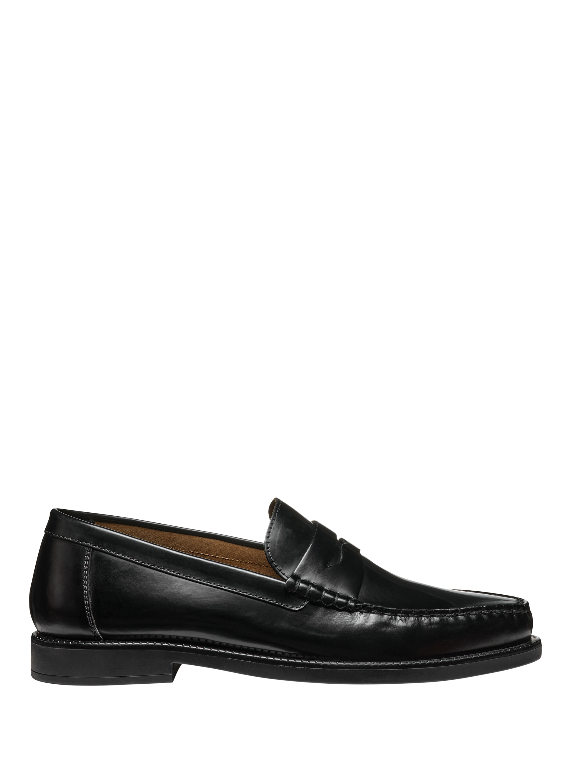 Product image 1 of 6, which shows Geox Recanati Leather Loafers, Black, EU40