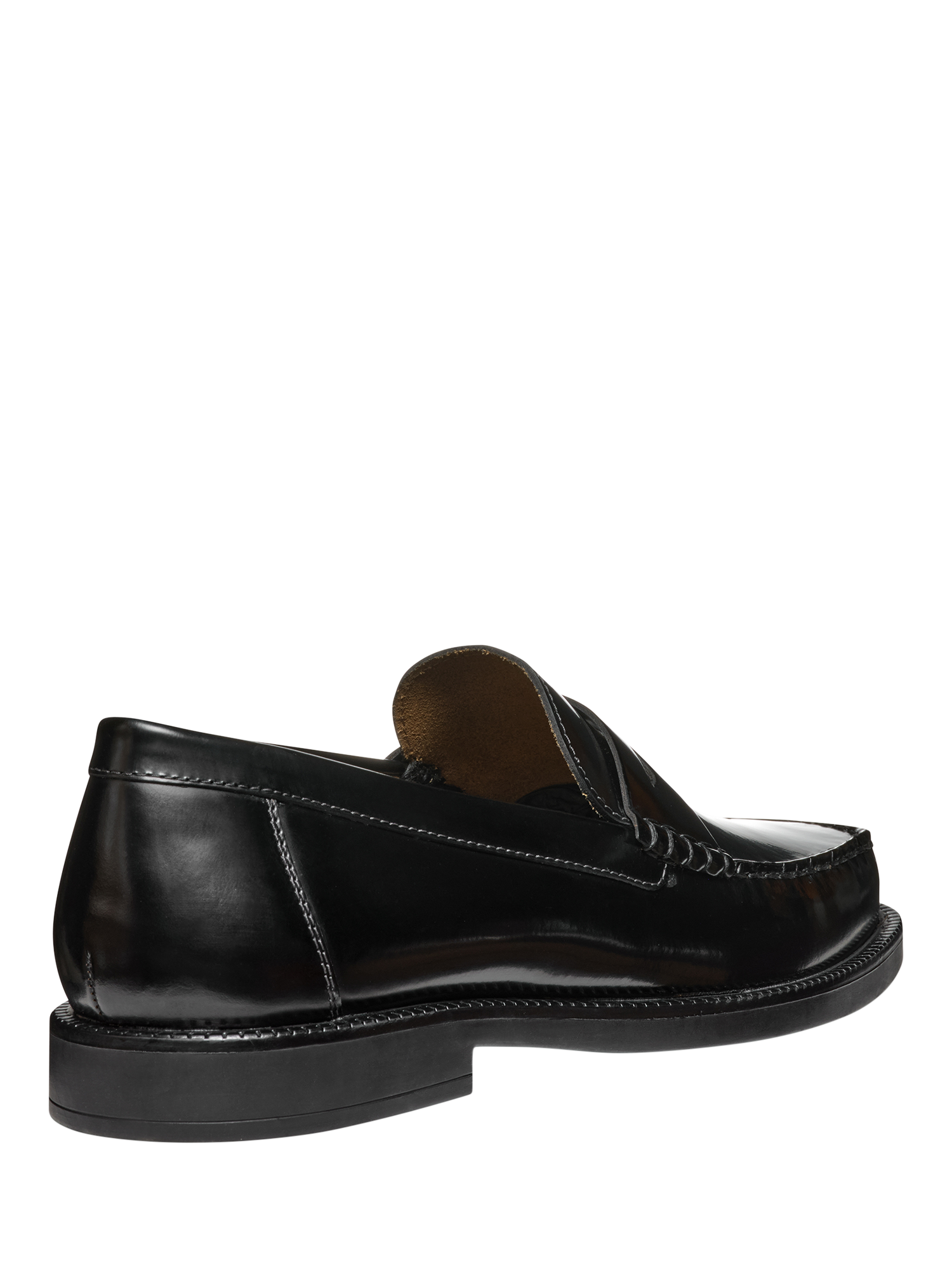 Product image 4 of 6, which shows Geox Recanati Leather Loafers, Black, EU40