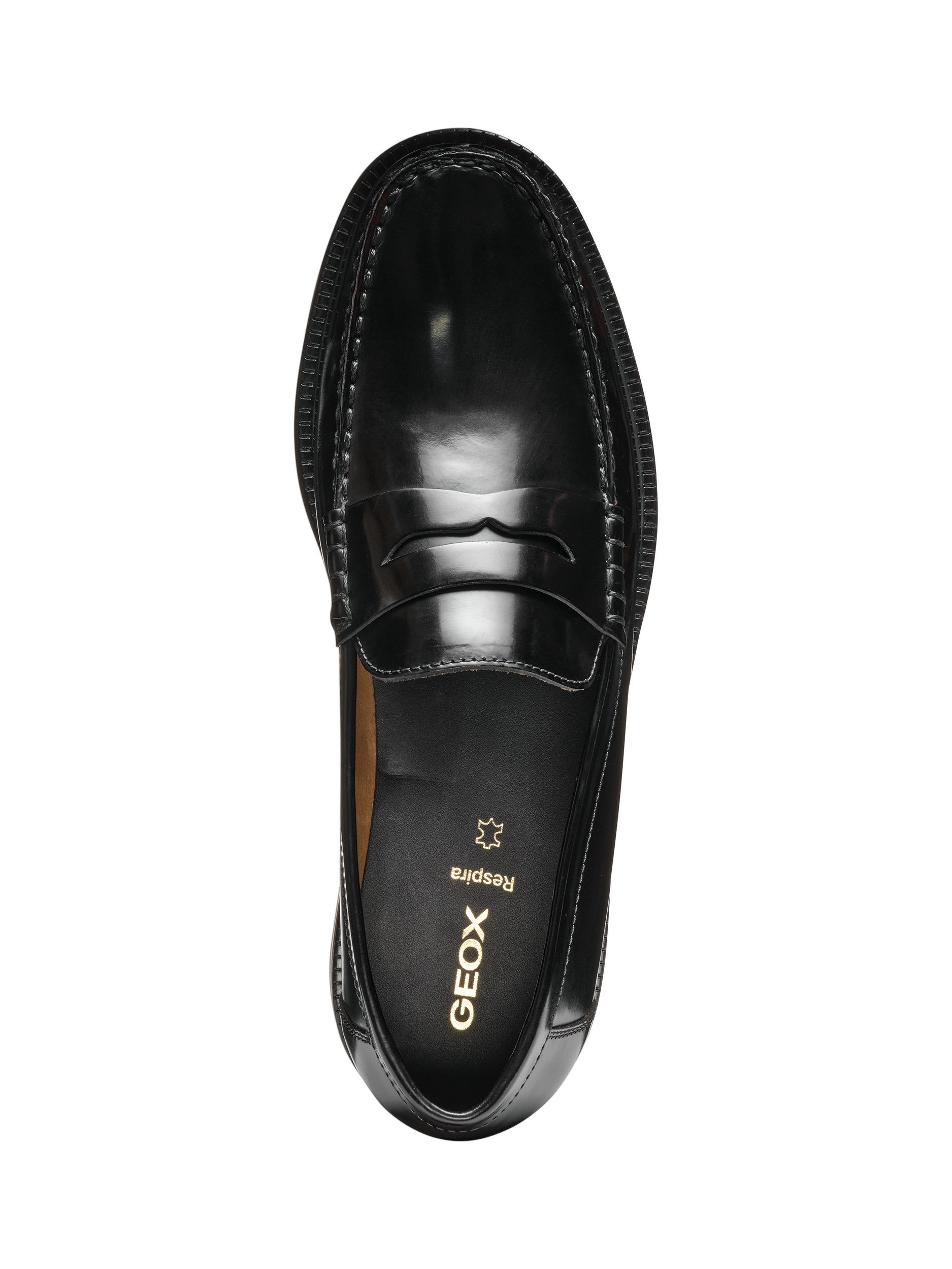Product image 5 of 6, which shows Geox Recanati Leather Loafers, Black, EU40