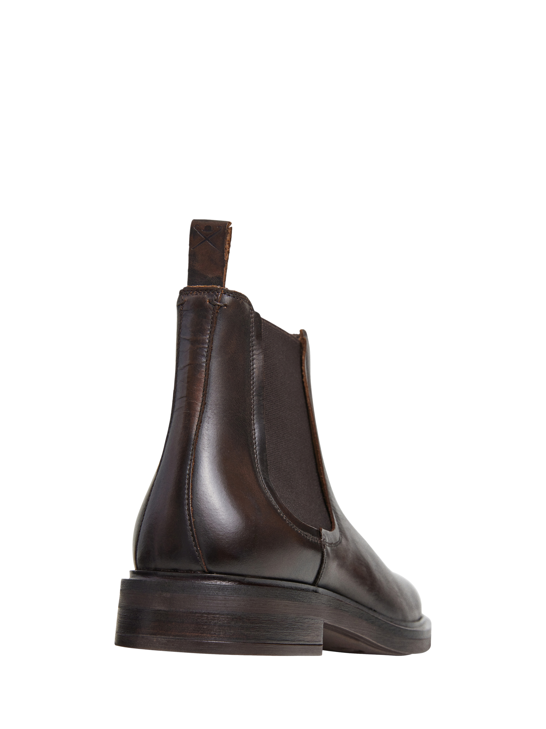 Product image 4 of 6, which shows Hackett London Leather Chelsea Boots, Dark Brown, 6