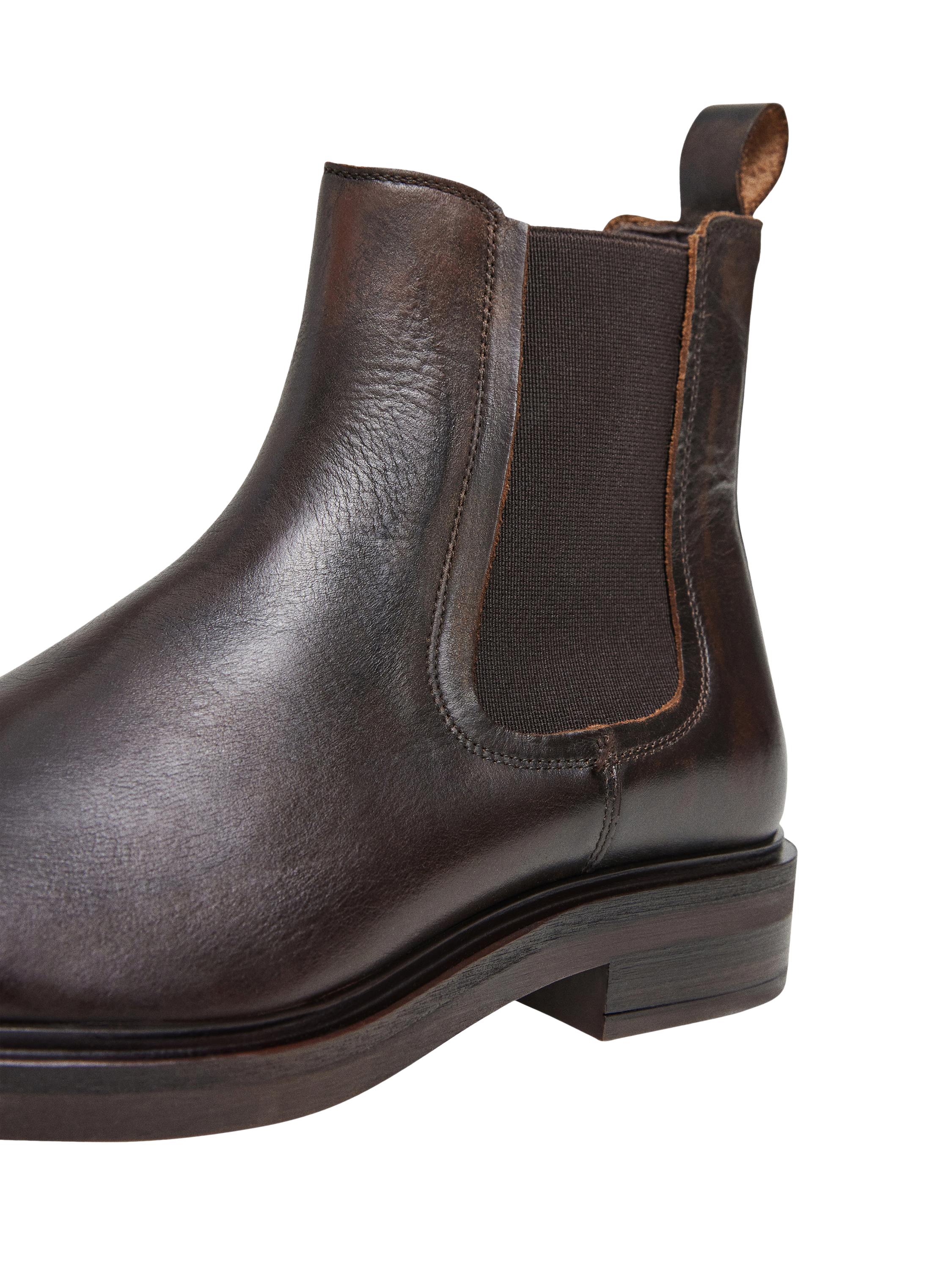 Product image 5 of 6, which shows Hackett London Leather Chelsea Boots, Dark Brown, 6