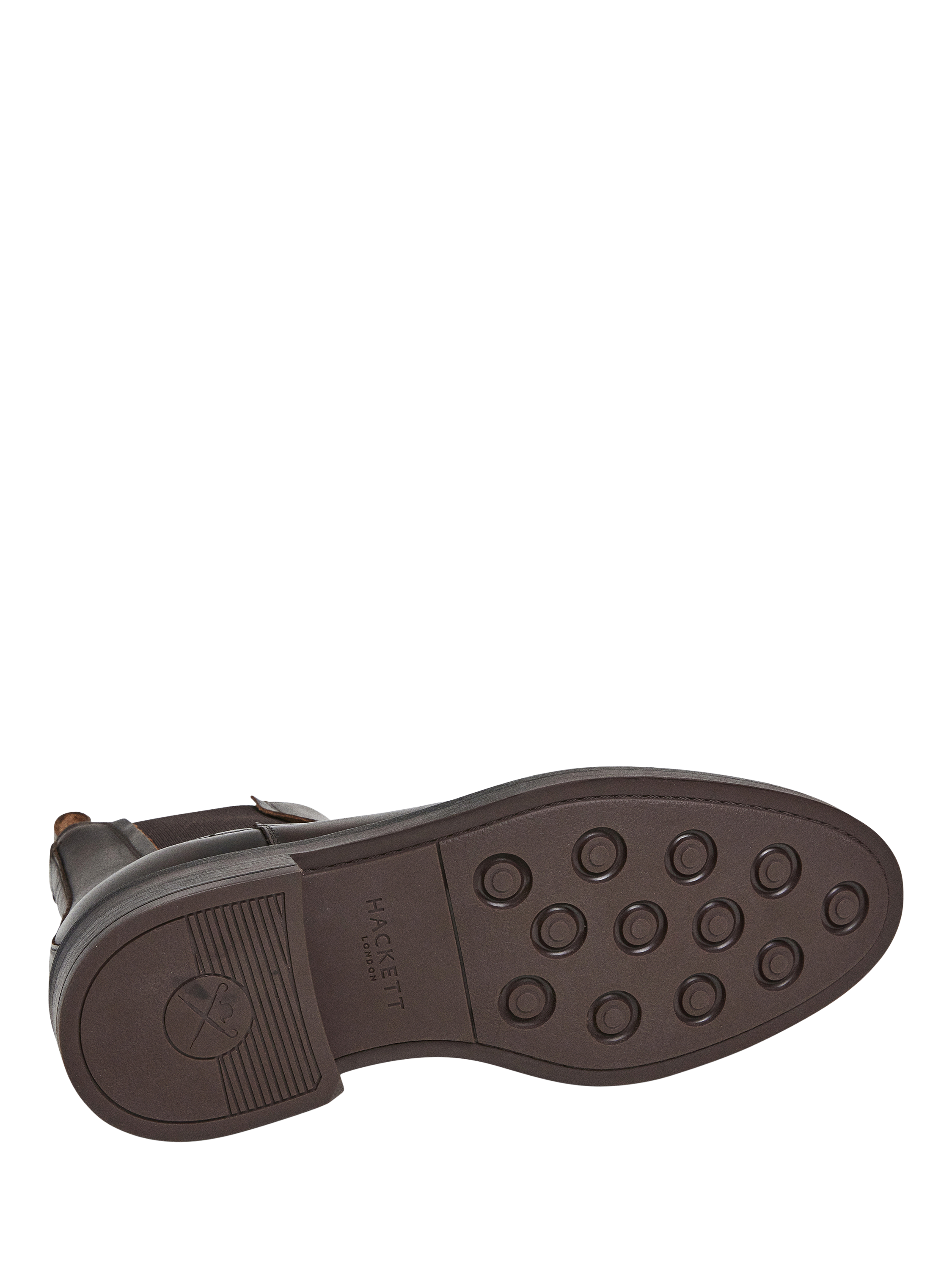 Product image 6 of 6, which shows Hackett London Leather Chelsea Boots, Dark Brown, 6