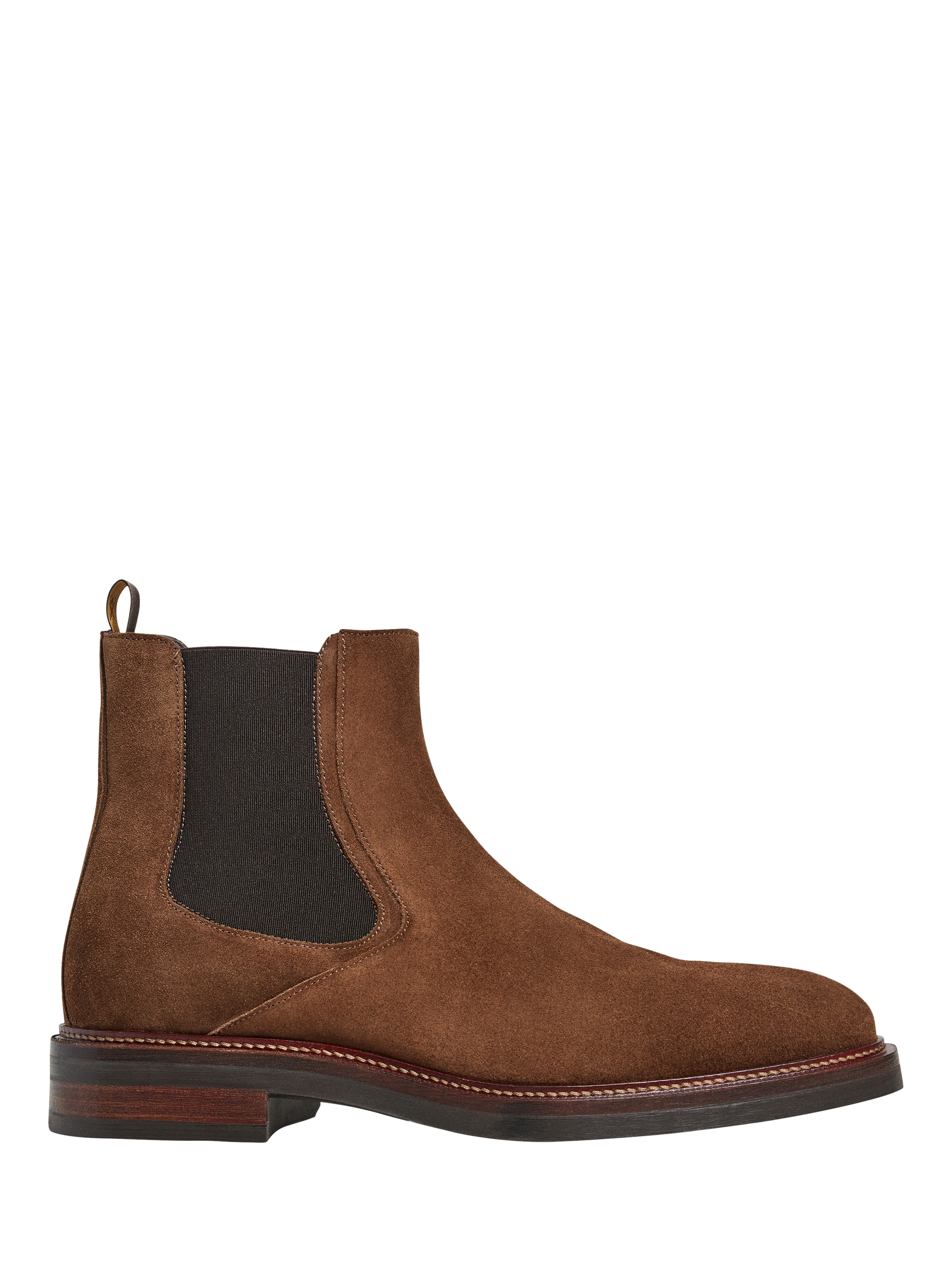 Hackett London Suede Chelsea Boots, Toffee Brown