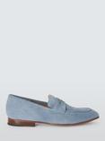 John Lewis Premium Palermo Suede Loafers, Slate