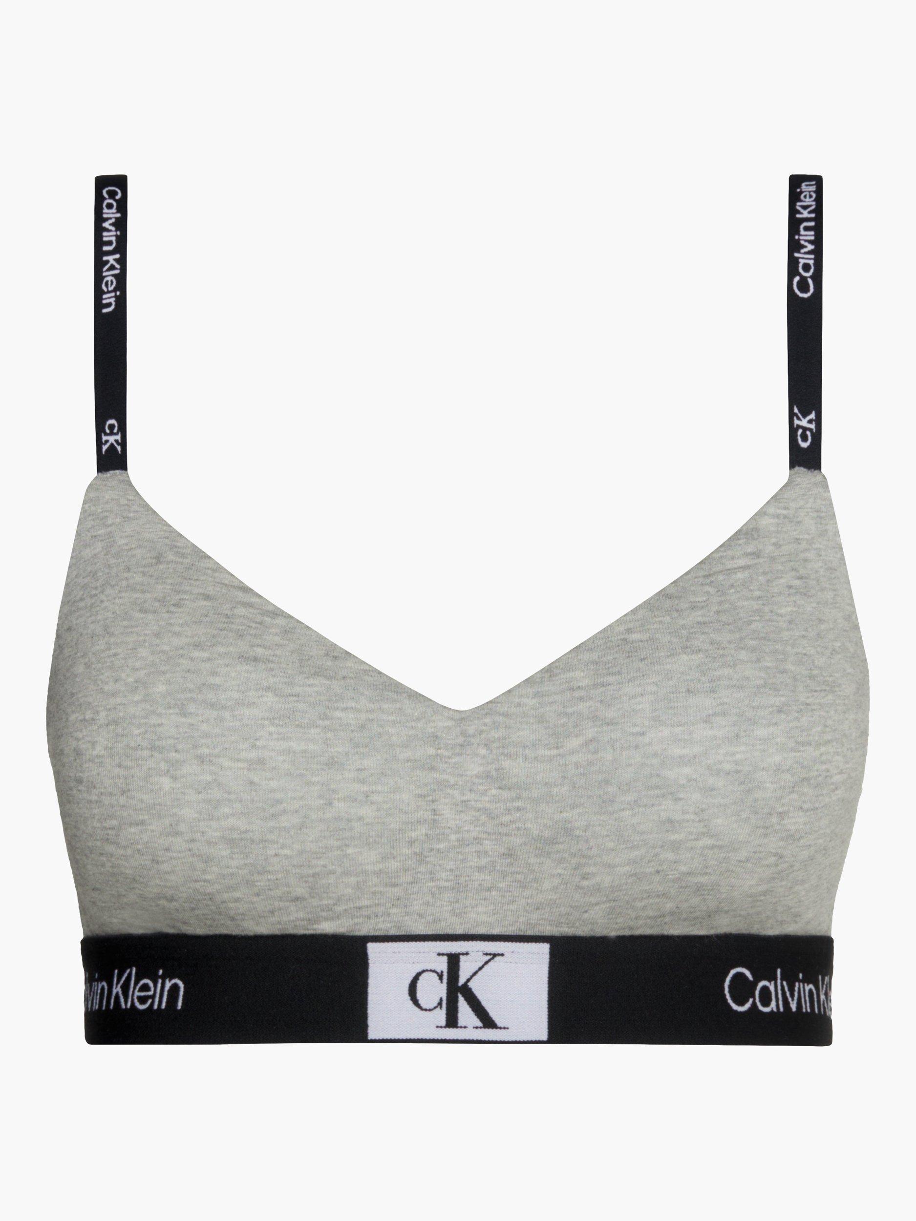 Calvin Klein 1996 Lightly Lined Bra, Grey Heather