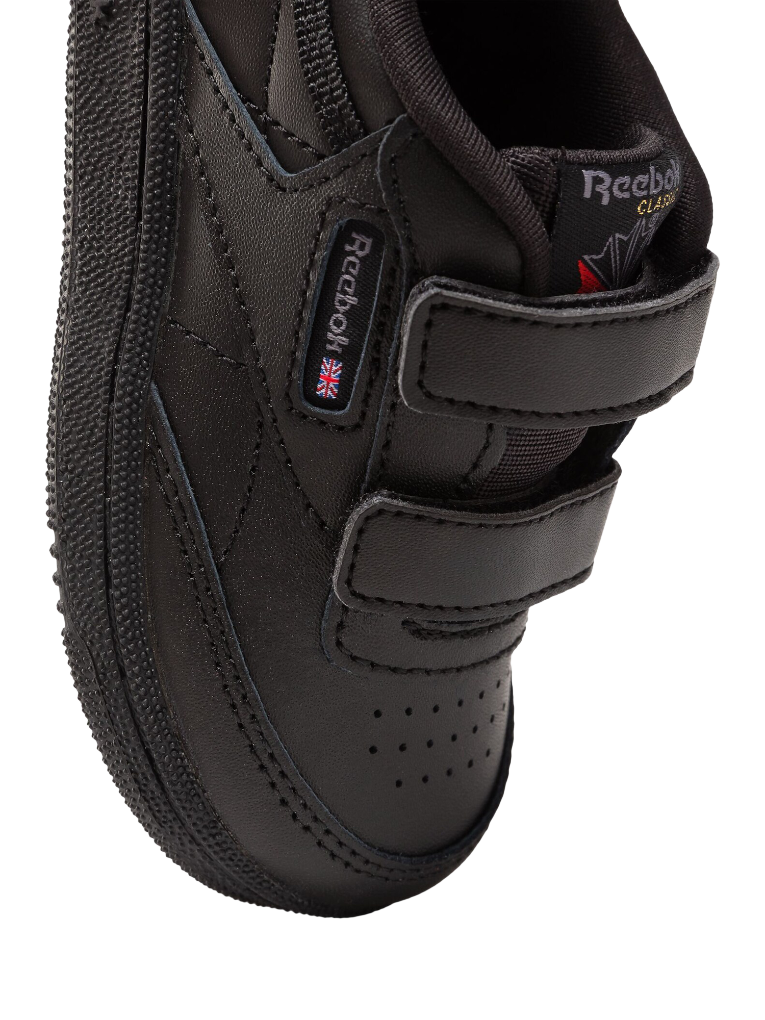 Product image 2 of 7, which shows Reebok Kids' Club C 2.0 Trainers, Black, 4 Jnr