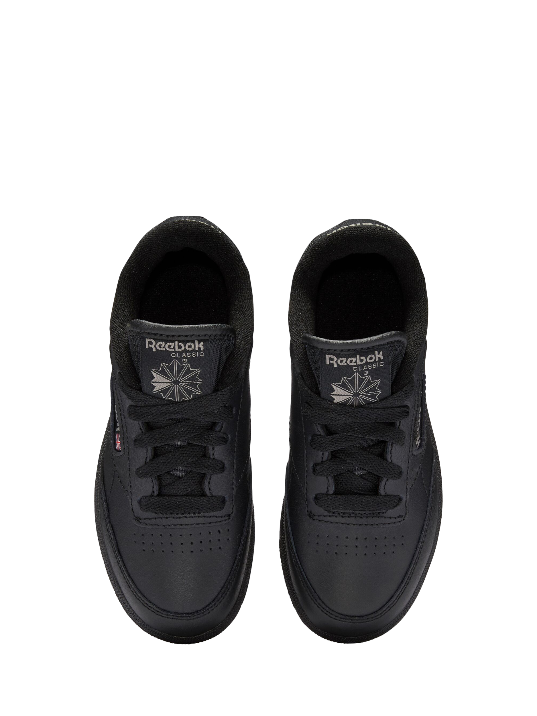 Product image 2 of 9, which shows Reebok Kids' Club Champion Leather Trainers, Black, 10 Jnr