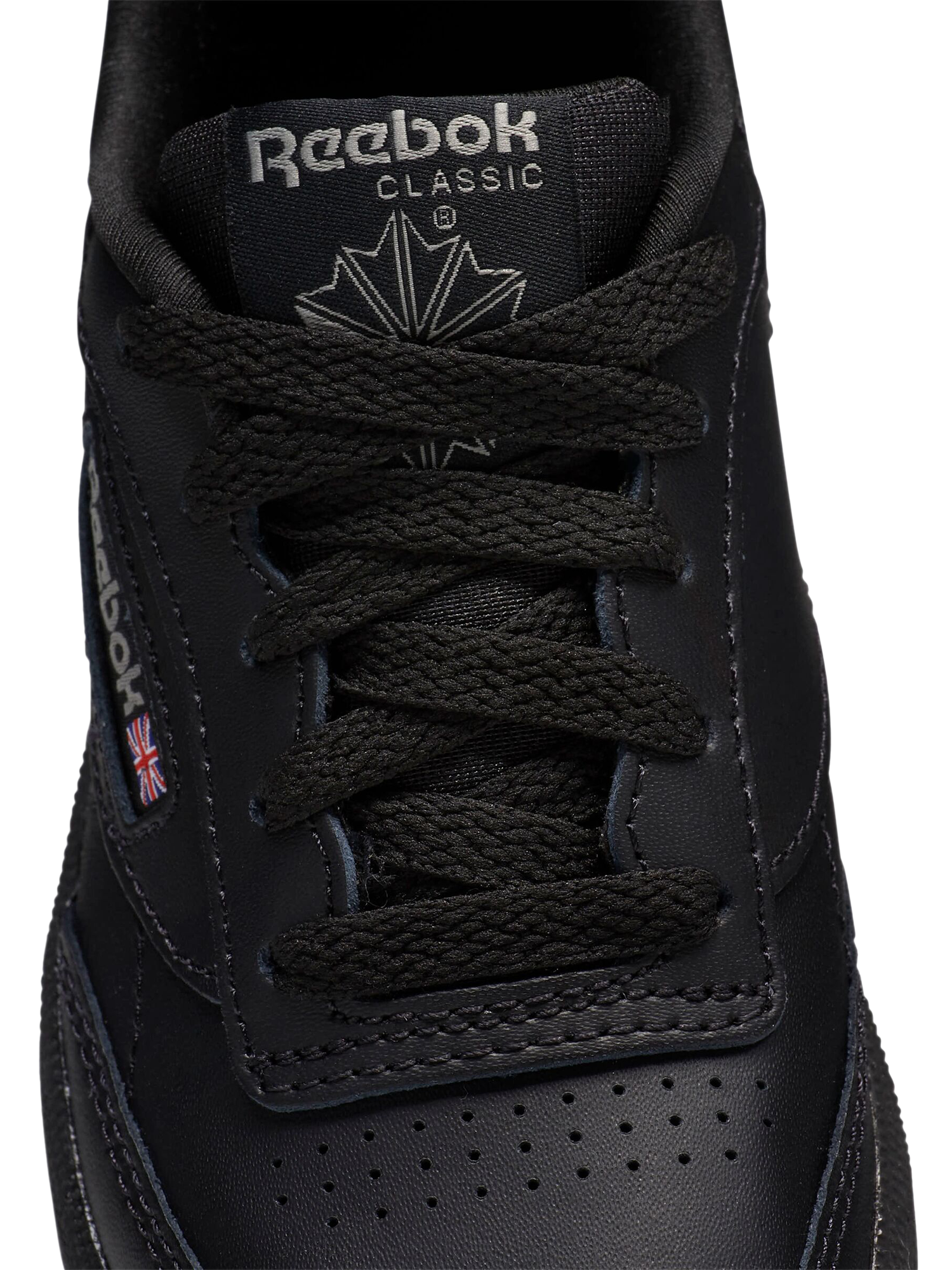 Product image 5 of 9, which shows Reebok Kids' Club Champion Leather Trainers, Black, 10 Jnr