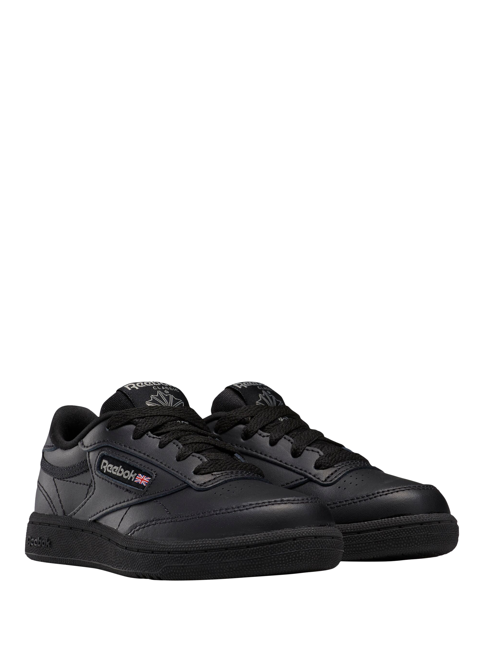 Product image 6 of 9, which shows Reebok Kids' Club Champion Leather Trainers, Black, 10 Jnr