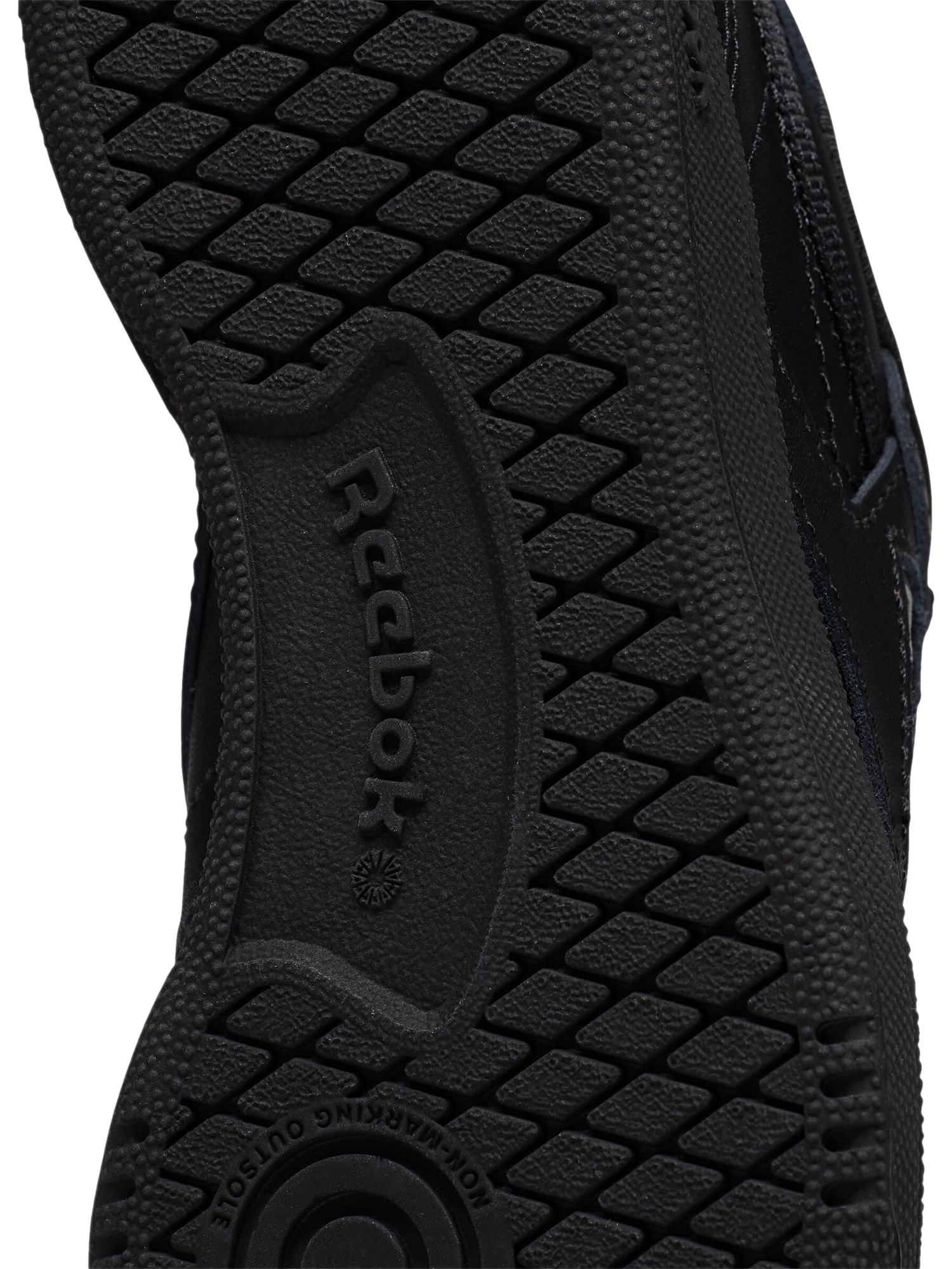Product image 8 of 9, which shows Reebok Kids' Club Champion Leather Trainers, Black, 10 Jnr