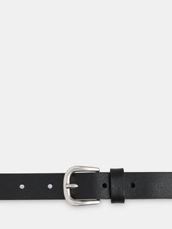 Whistles Studded Leather Belt, Black - view 2, Black